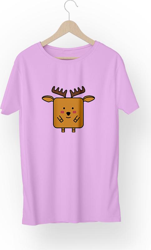 Áo Thun Couple Unisex ATLAN Form Rộng Hàn Quốc Mã TK149 Màu Hồng Phấn - 3XL - 3XL