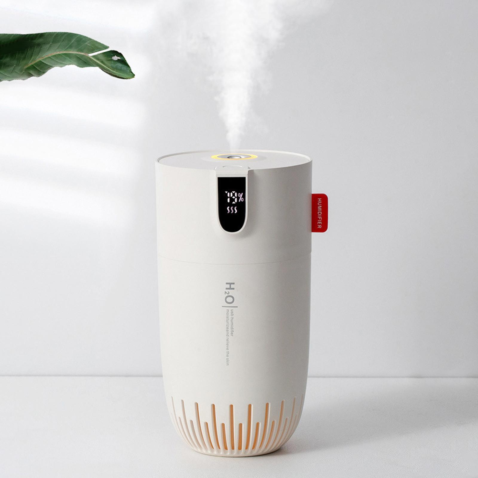 450ml Air Humidifier, LED Intelligent Digital Display Desktop Diffuser for Car Home