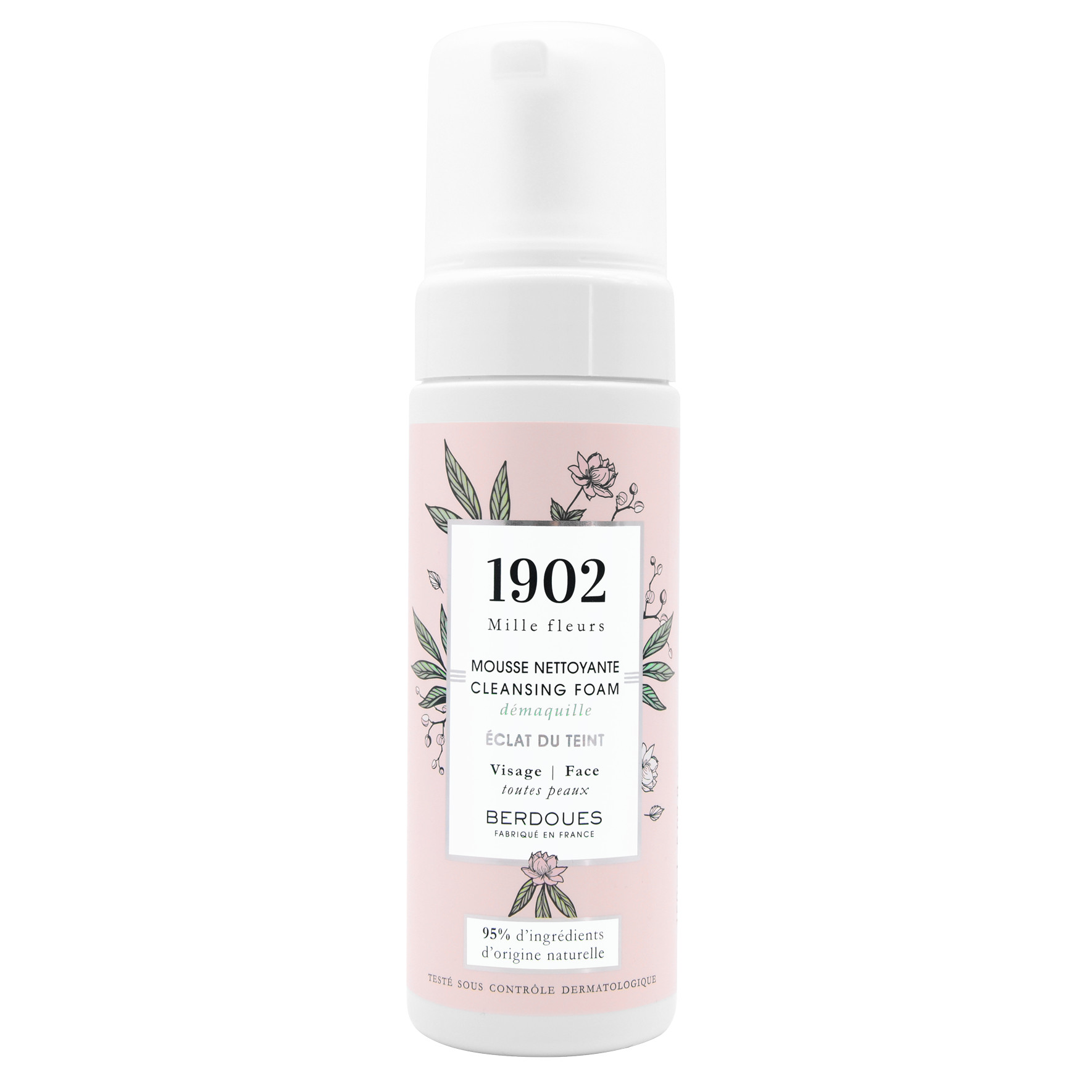 Sữa Rửa Mặt Tạo Bọt Làm Sạch và Tẩy Trang 2in1 Berdoues 1902 Mille Fleurs Cleansing Foam 150ml