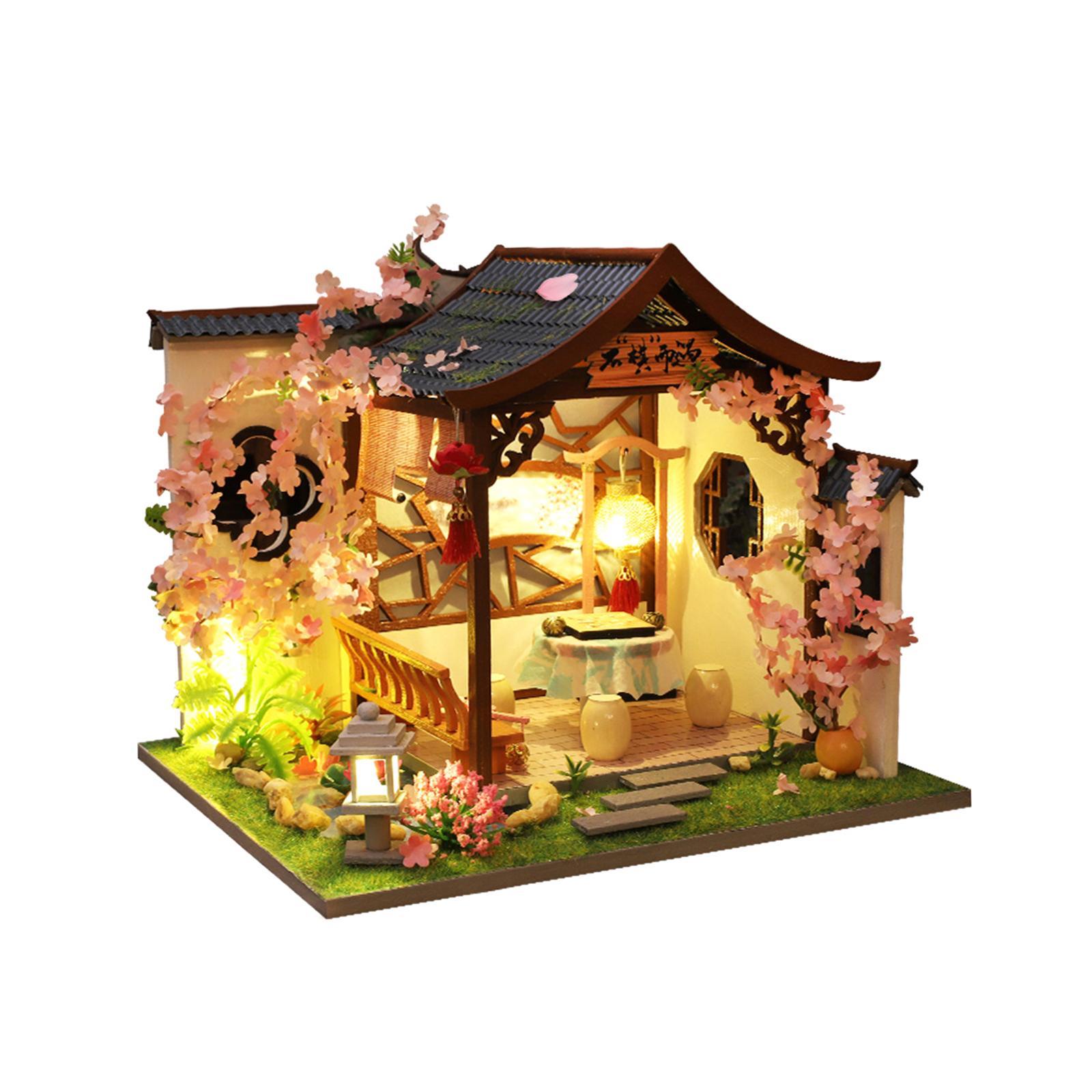 Mini House Kits Wooden Miniature Dollhouse DIY Kits Creative Room for Teens Gifts