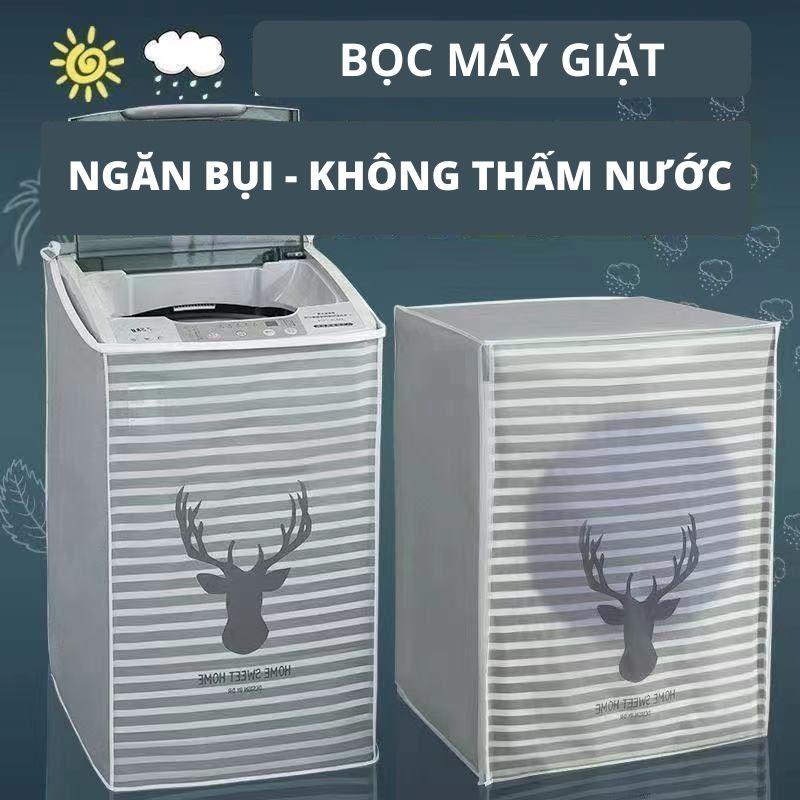 Bọc trùm máy giặt cửa ngang,cửa trên chống bụi chống nước che phủ máy giặt đẹp