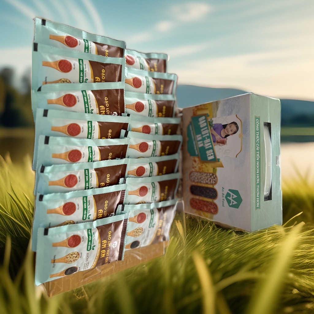 Bột gạo lứt hạt sen mè đen  lượng đường thấp hữu cơ tự nhiên