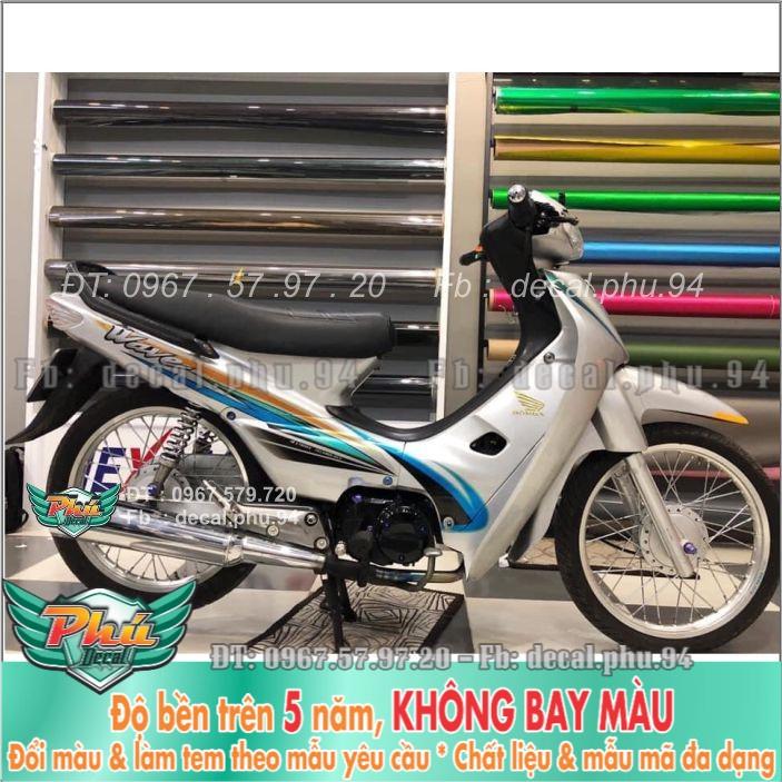 Tem rời Wave nhỏ xe bạc