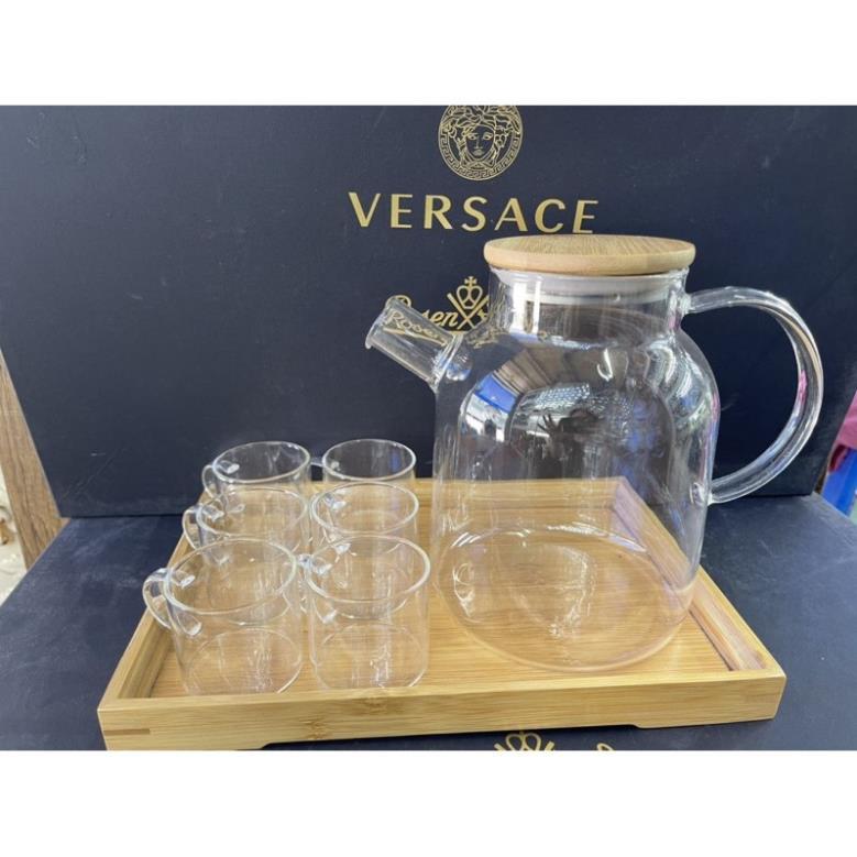 Set ấm nắp gỗ tre 1,6L