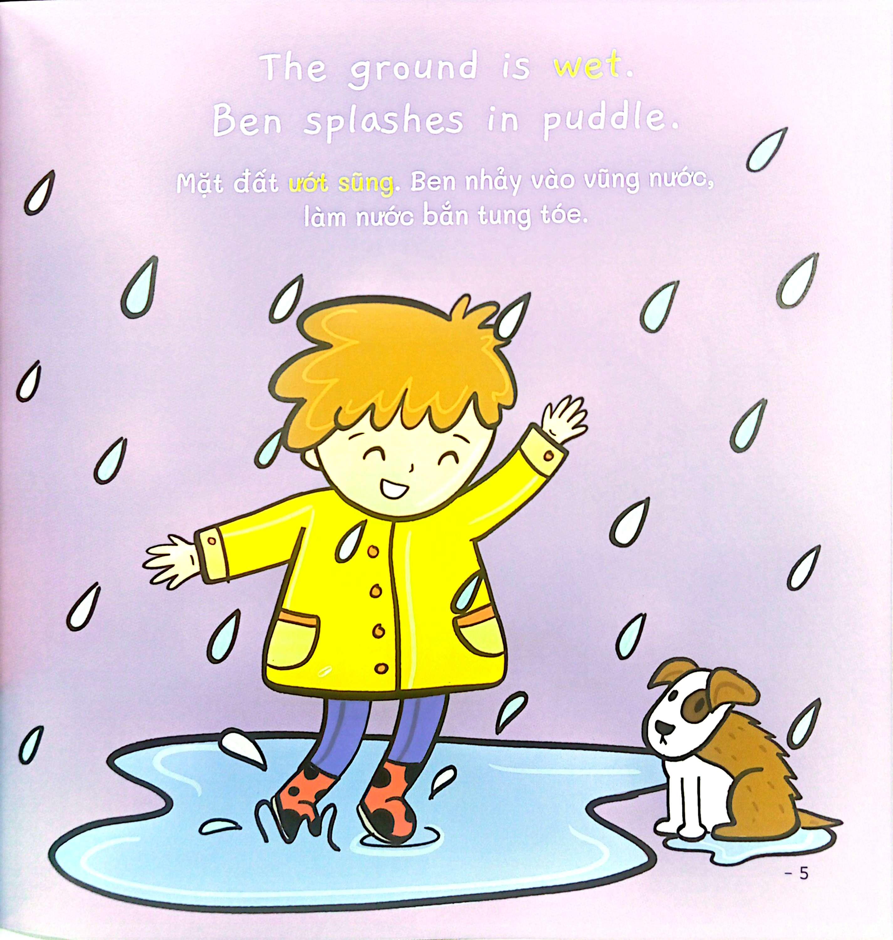 Sách - Ehon Song Ngữ Việt-Anh - My World - Thế Giới Quanh Em - Weather - Thời Tiết