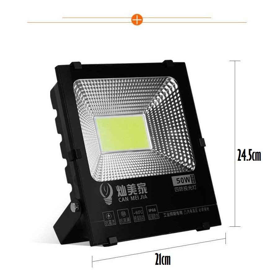 Đèn Pha Led Ngoài Trời Siêu Sáng 50W - IP66 Ánh Sáng Trắng - Loại Cao Cấp
