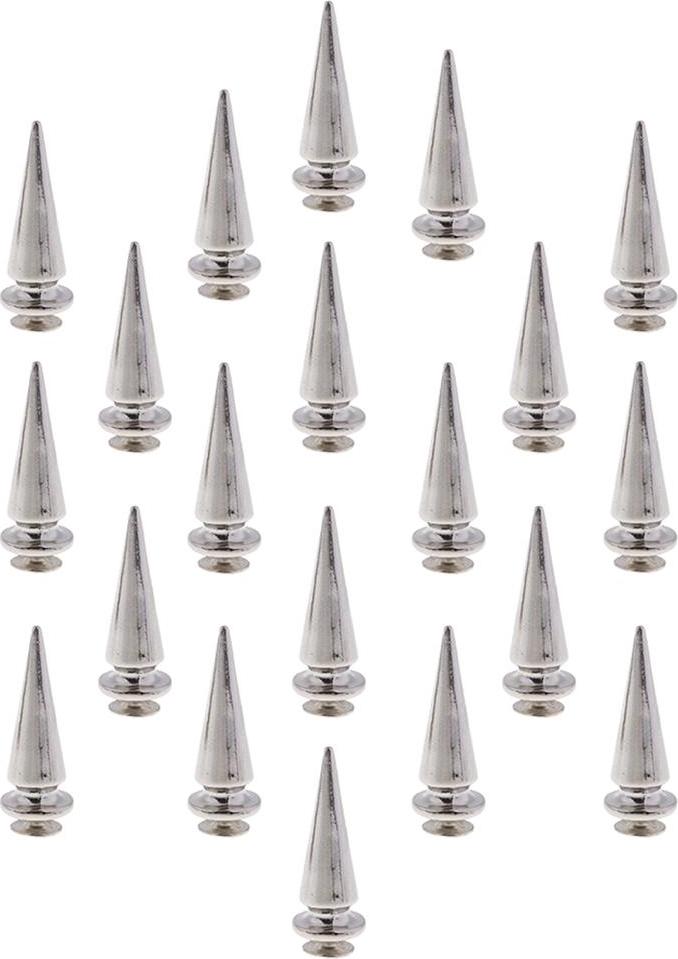 20 Bộ Bạc Kim Loại Nón Vít Kim Loại Studs Leathercraft Rivet PUNK