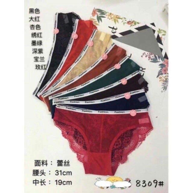 COMBO 5 QUẦN LƯỚI REN LƯNG CHỮ FASHION 8309