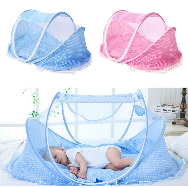 Màn chống muỗi và côn trùng kiểu mới thiết kế phát nhạc ru ngủ cho bé yêu kèm gối và nệm cao cấp - Trọn bộ mùng đệm cho bé ngủ ngon, thích hợp cho trẻ sơ sinh và trẻ nhỏ dưới 4 tuổi