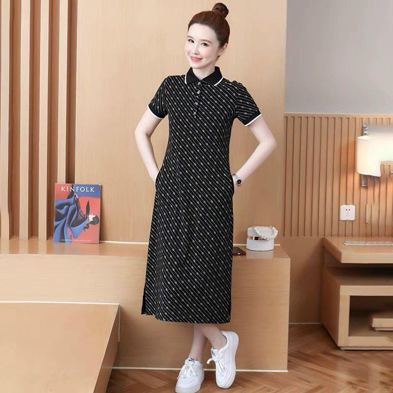 ĐẦM SUÔNG CỔ BẺ SỌC XÉO