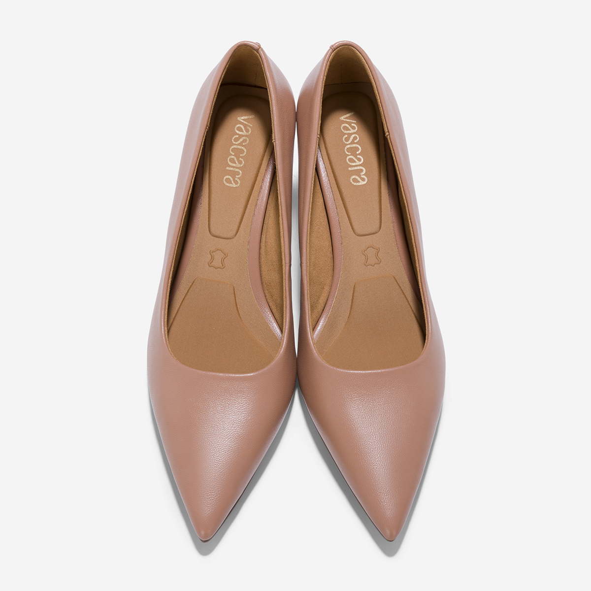 Giày Bít Mũi Spool Heel Da Dê - BMN 0635