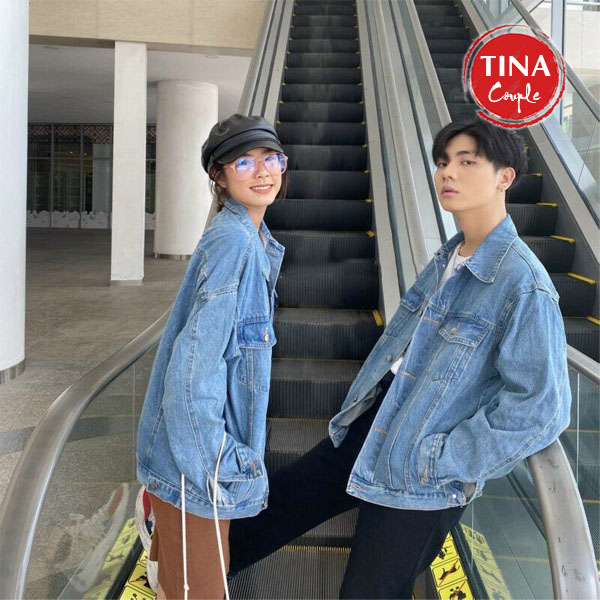 Áo Khoác Jeans Cặp, Áo Khoát Đôi Bền Đẹp - Couple Tina