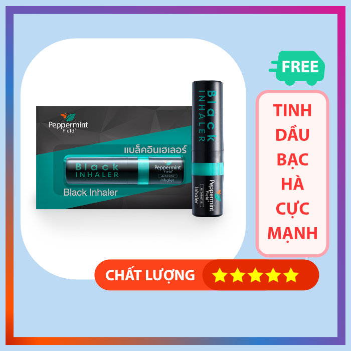 Dầu Hít Đen 2 Đầu Black Inhaler Peppermint Thái Lan