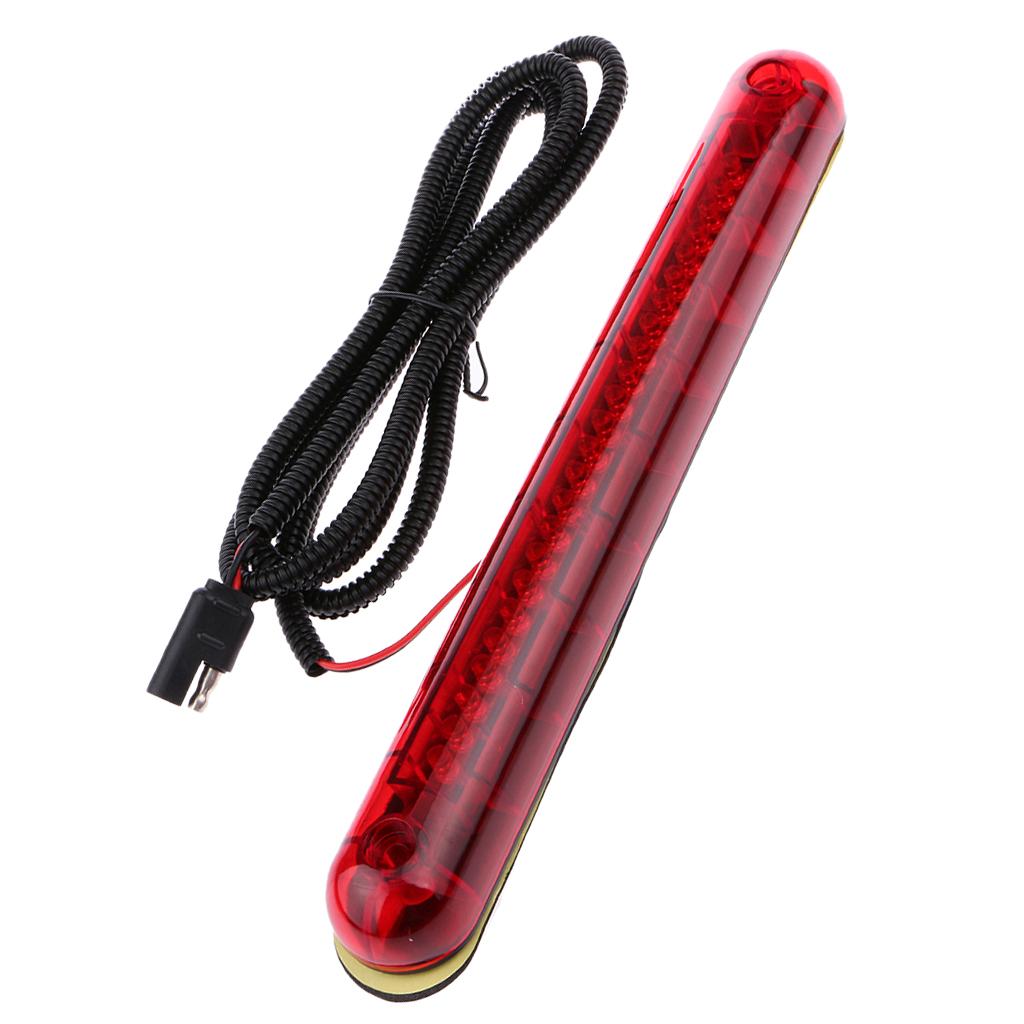 Red 24 LED 12V Car High Mount Third 3RD Brake Stop Tail Light Lamp Plastic