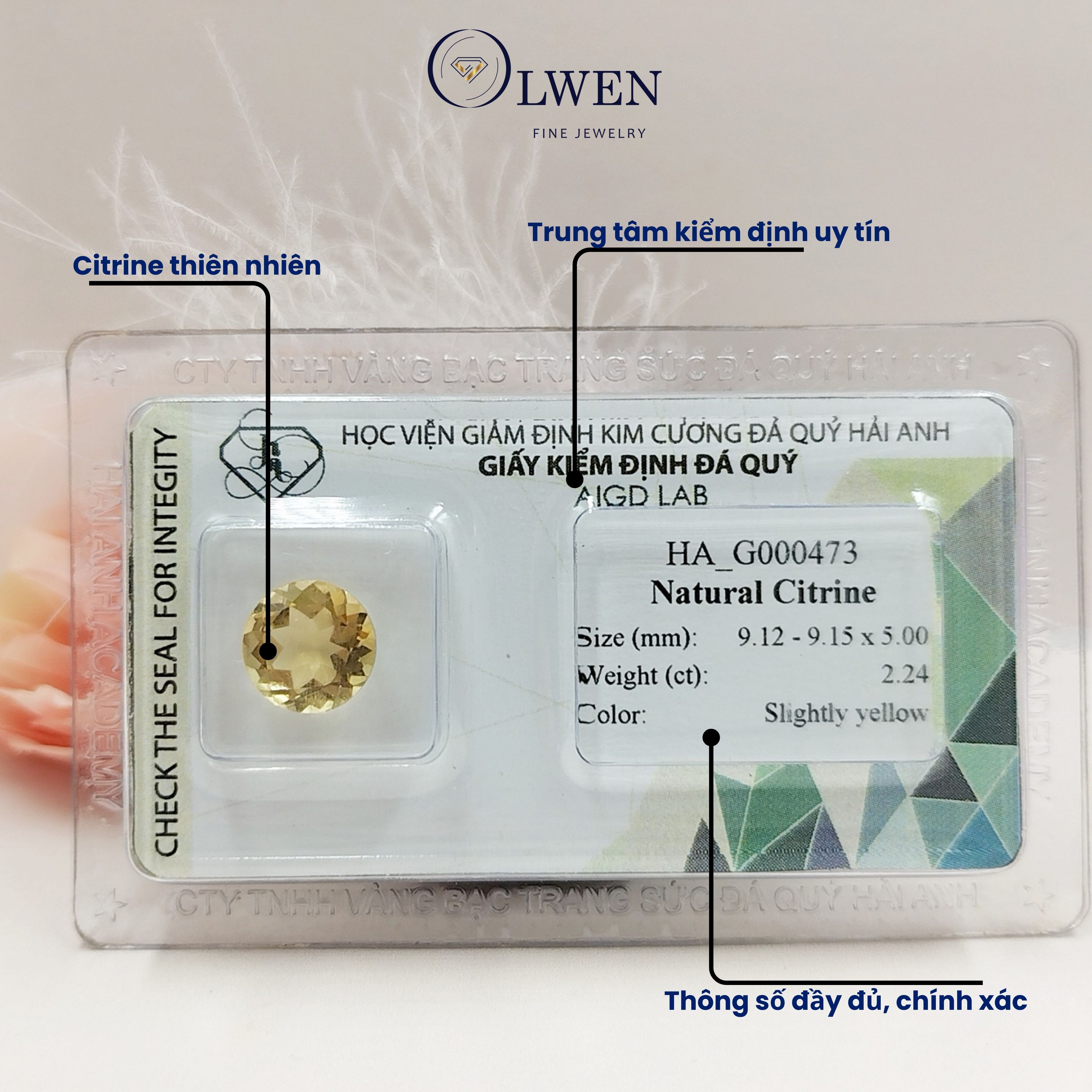 Viên đá thạch anh vàng thiên nhiên_HA-G000473