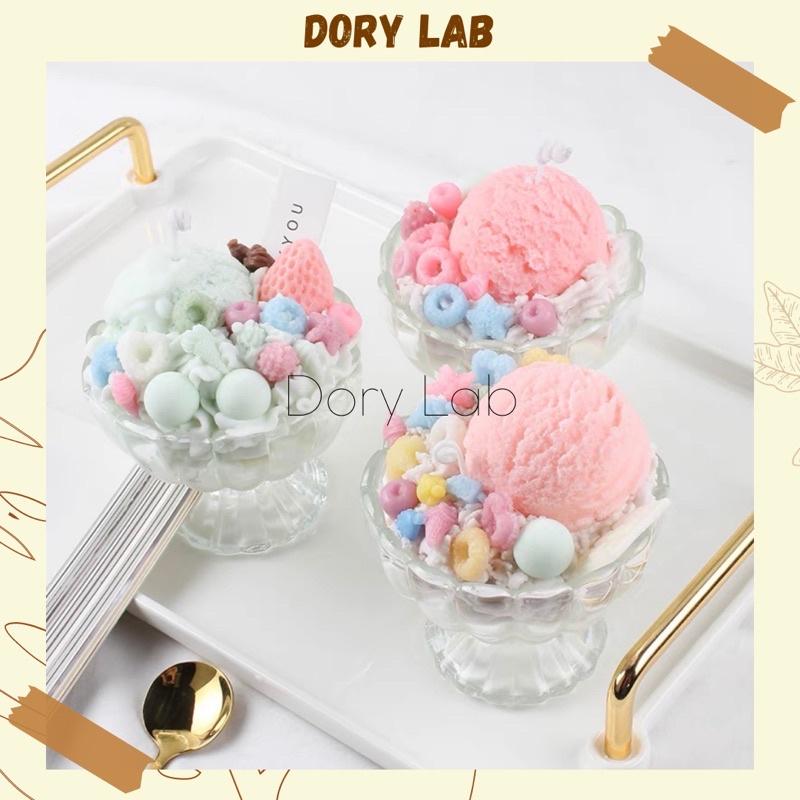 Nến Thơm Ly Kem Kẹo Ngọt Pastel Handmade, Quà Tặng Ý Nghĩa - Dory Lab