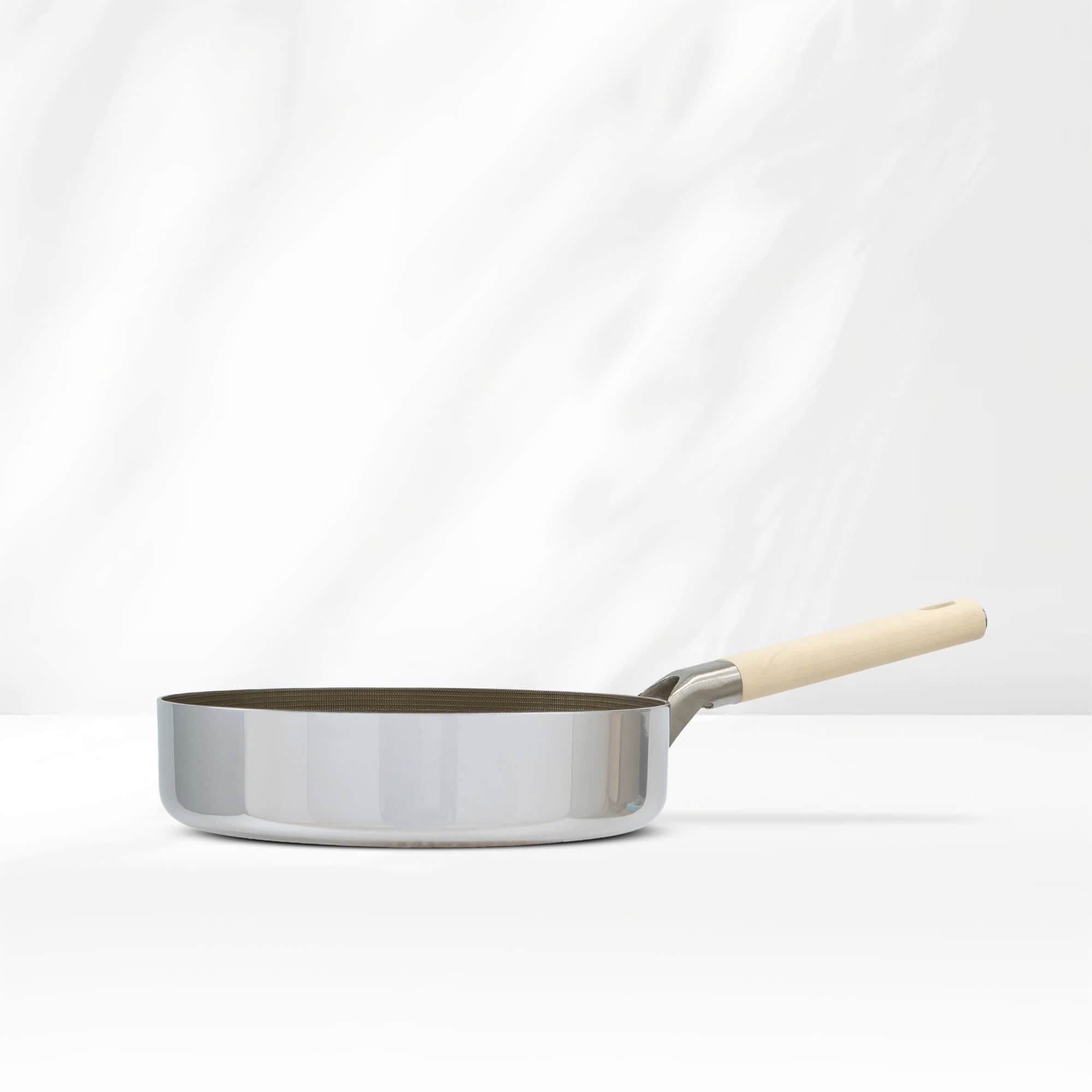 Chảo Titanium Aura Haatz HTA726 Size 26cm, inox 316, Chống Dính Tự Thân, Bền Bỉ, Dùng Cho Mọi Loại Bếp - Hàng Chính Hãng