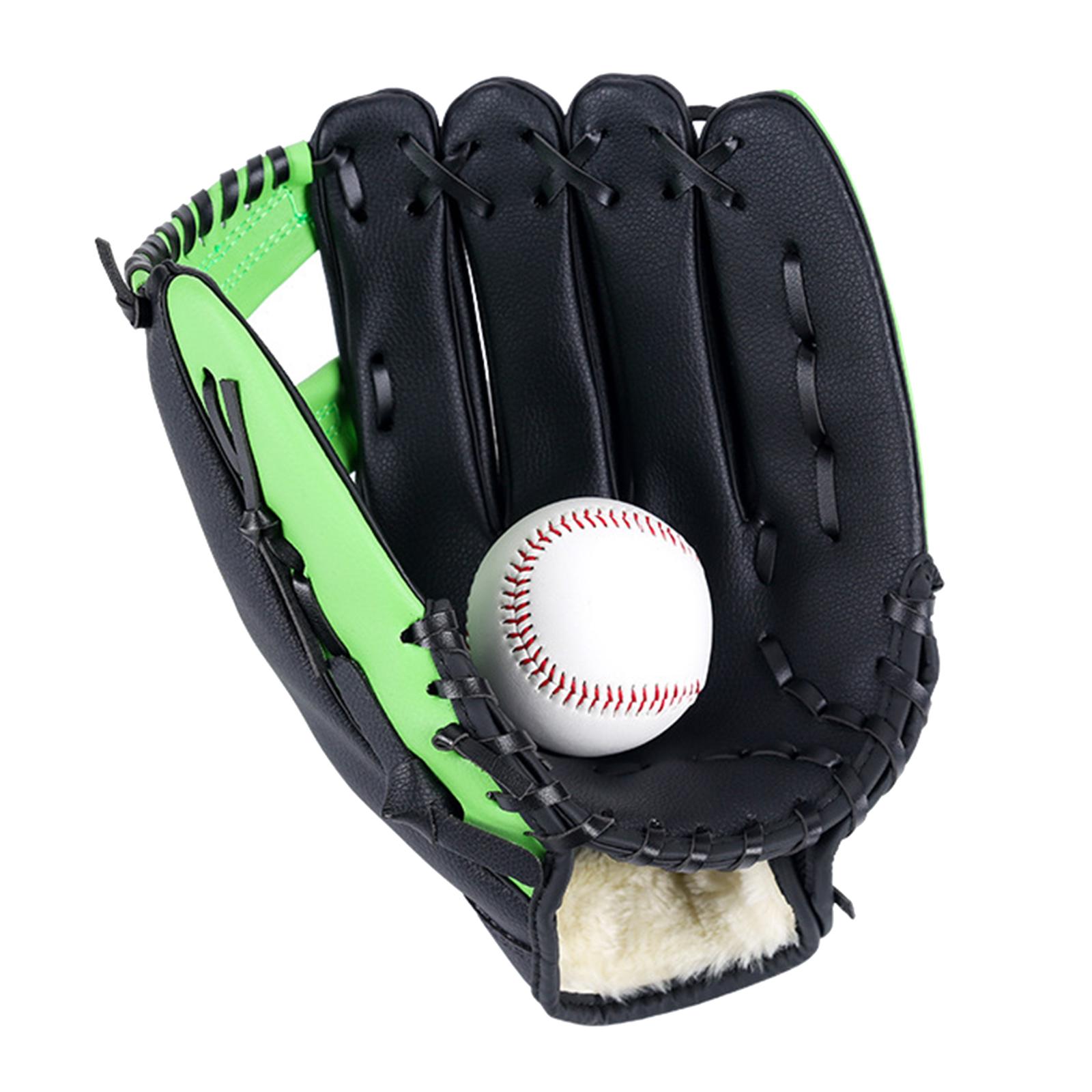 Adjustable Baseball Gloves with Soft Leather Thickening Pitcher Softball Gloves for Child Teens Adult Left Hand Throw, Left Hand Glove