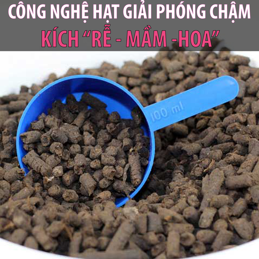 Neem Cake DOCNEEM bánh dầu neem hữu cơ trị sùng đất, cuốn chiếu, ốc sên, kích rễ hoa hồng, phong lan khu vườn, túi 1kg