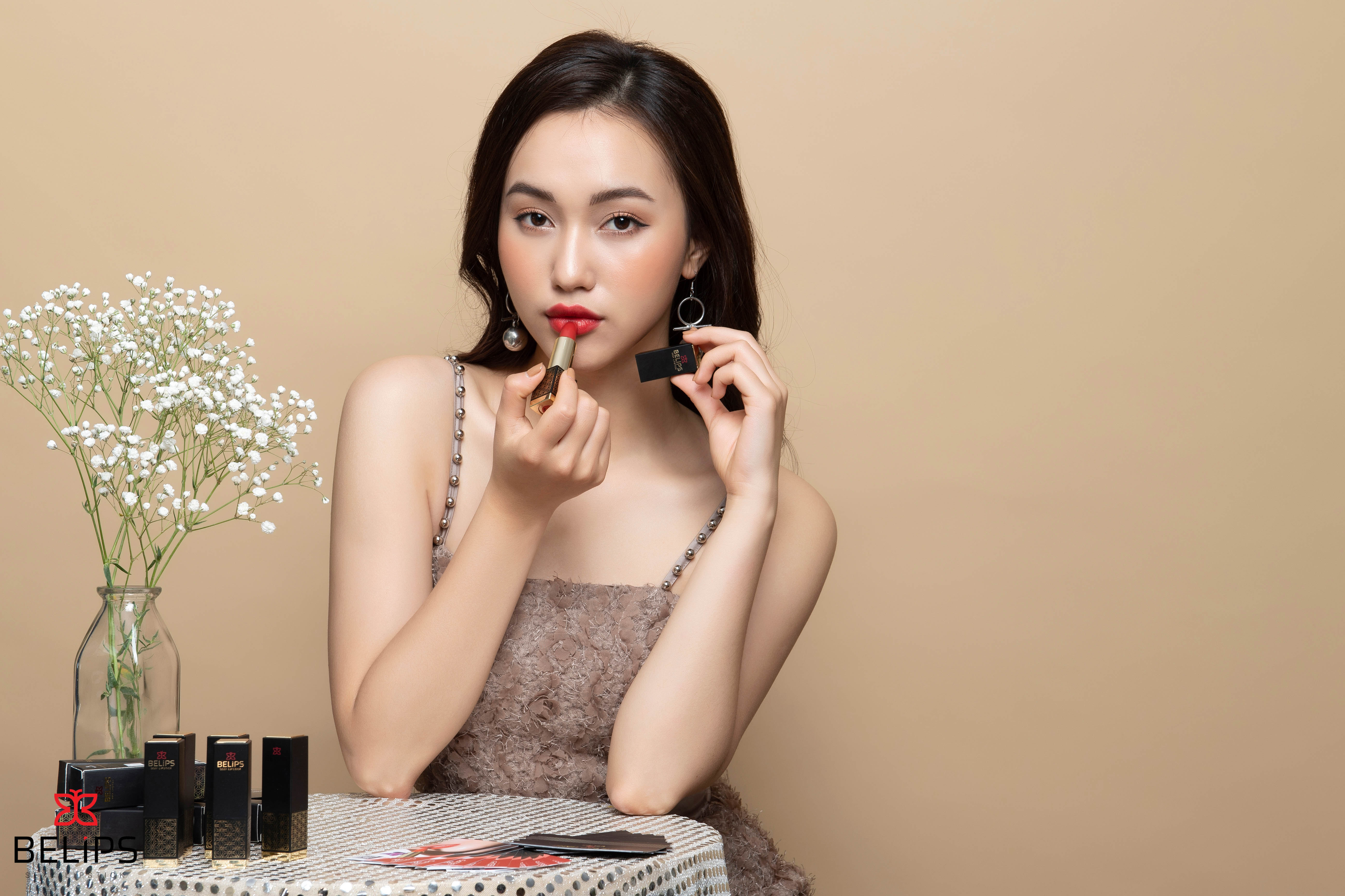 Son tươi Belips Sexy Lipstick son môi quyến rũ lên màu tự nhiên