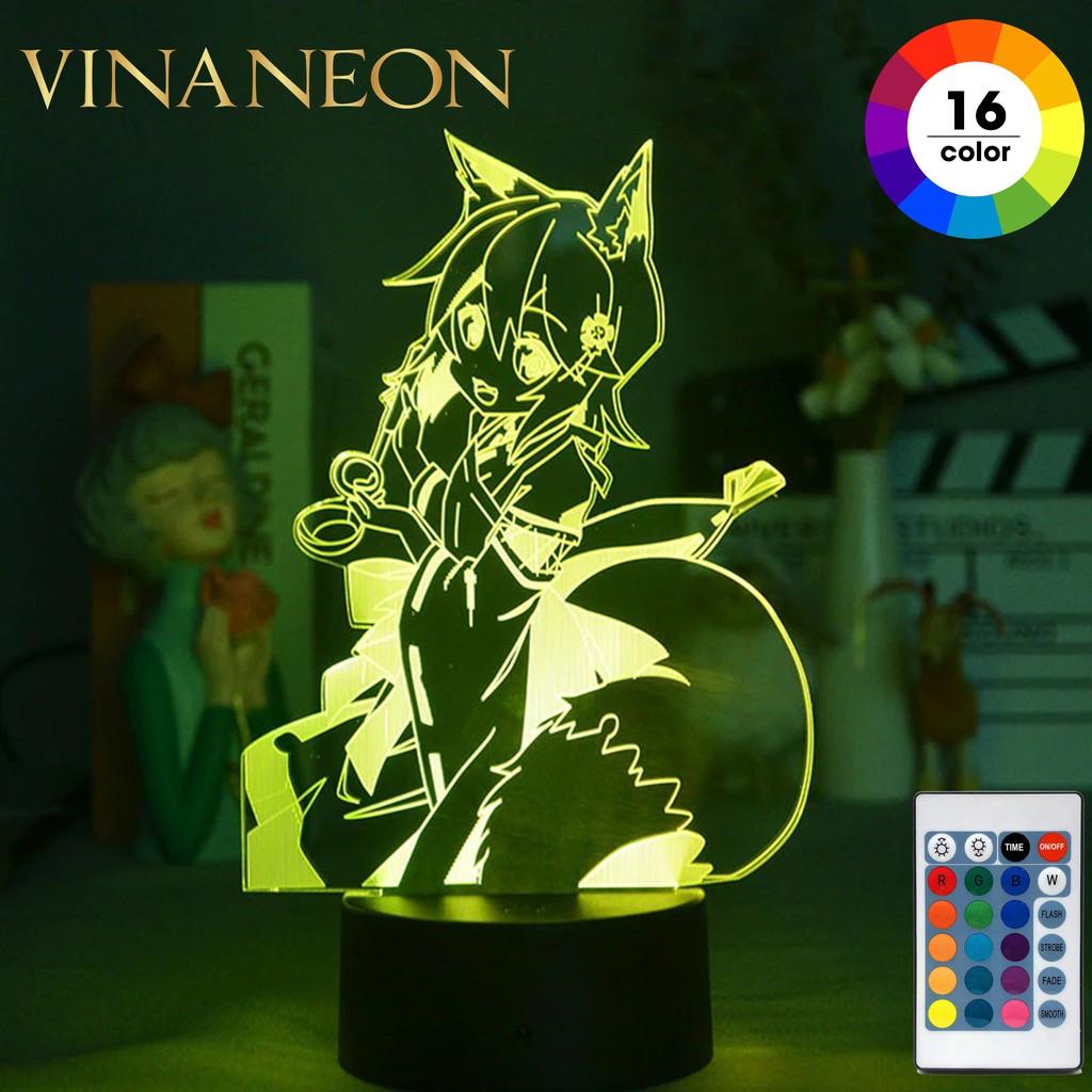 Đèn Led Trang Trí ️ Đèn Trang Trí Bàn Làm Việc Nhân Vật AHRI Đèn Neon Trang Trí Game