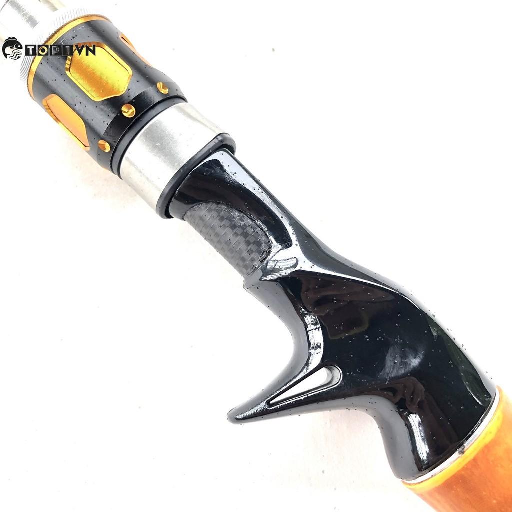Cần Câu Lure Rút Gọn 55cm Cán Gỗ Cao Cấp