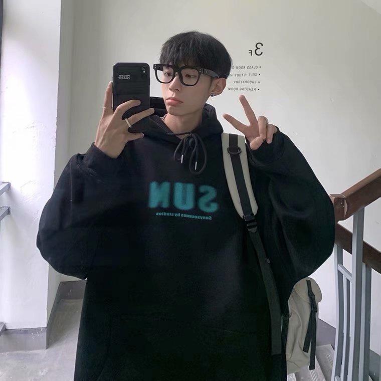 Áo Hoodie In Chữ Thời Trang Năng Động Cho Cặp Đôi M-8Xl