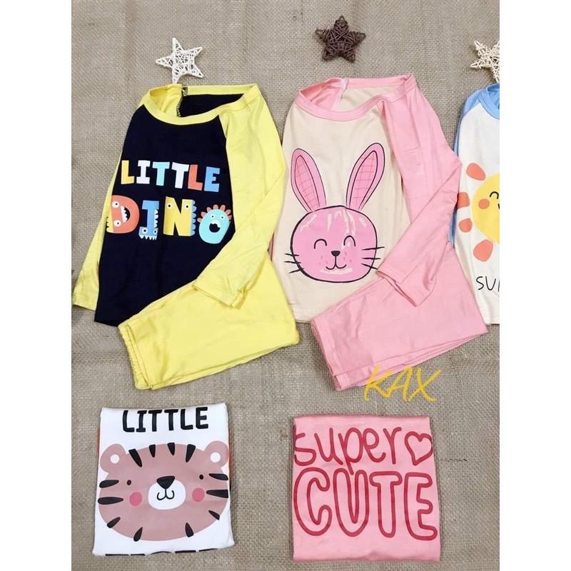 Bộ dài tay thun lạnh Kwoo cho bé