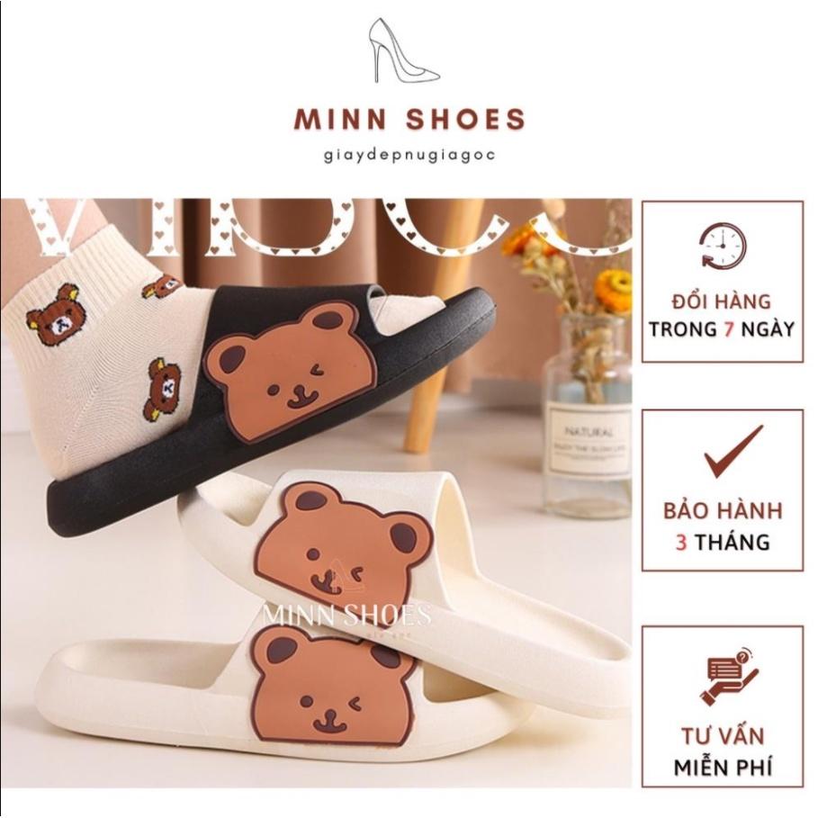 Dép bánh mì gấu ulzzang nam nữ thời trang siêu nhẹ