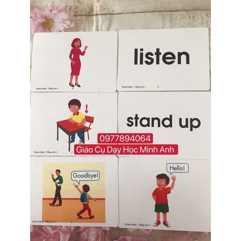 Flashcards I learn Smart Start 1 màu Hồng ️Chương trình Tiếng Anh lớp 1 của bộ giáo dục mới nhất ️