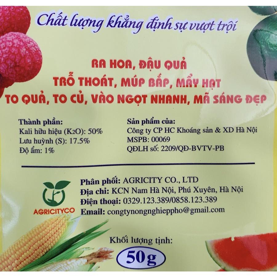 Siêu Kali siêu ra hoa, đậu quả, múp bắp, mẩy hạt, to quả, vào ngọt nhanh, mã sáng đẹp - gói 50Gr