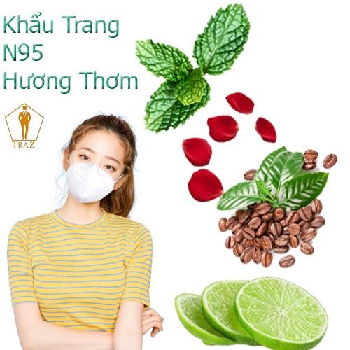 Khẩu Trang N95 Mùi, Hương Thơm Chanh, Hoa Hồng, Bạc Hà, Cà Phê(1 CÁI