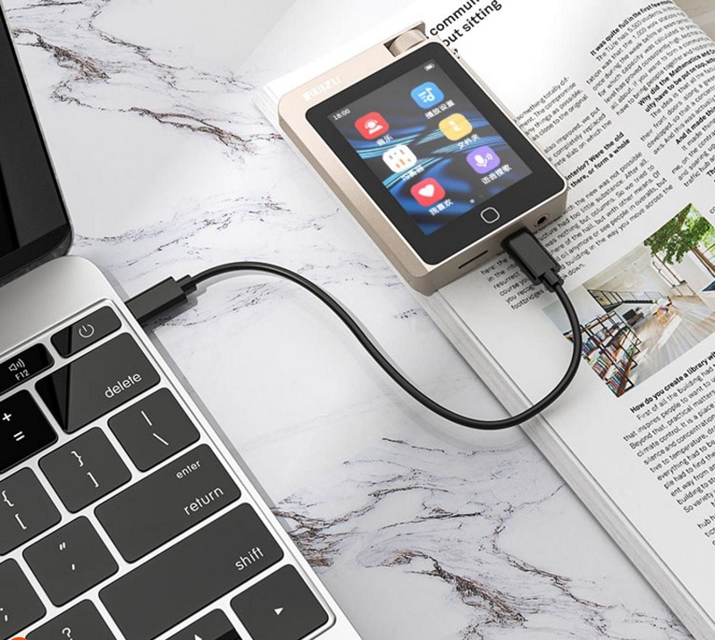 Máy Nghe Nhạc MP3 Màn Hình 2.8 Inch Sử Dụng Chip DSD256 Giải Mã Hifi Lossless Bluetooth 5.2 Ruizu A55 Bộ Nhớ Trong 16GB - Hàng Nhập Khẩu