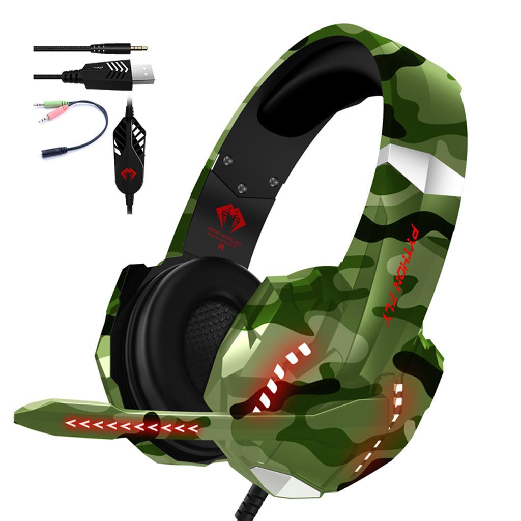 Gaming Headset with Mic for PC Games Laptop Yellow