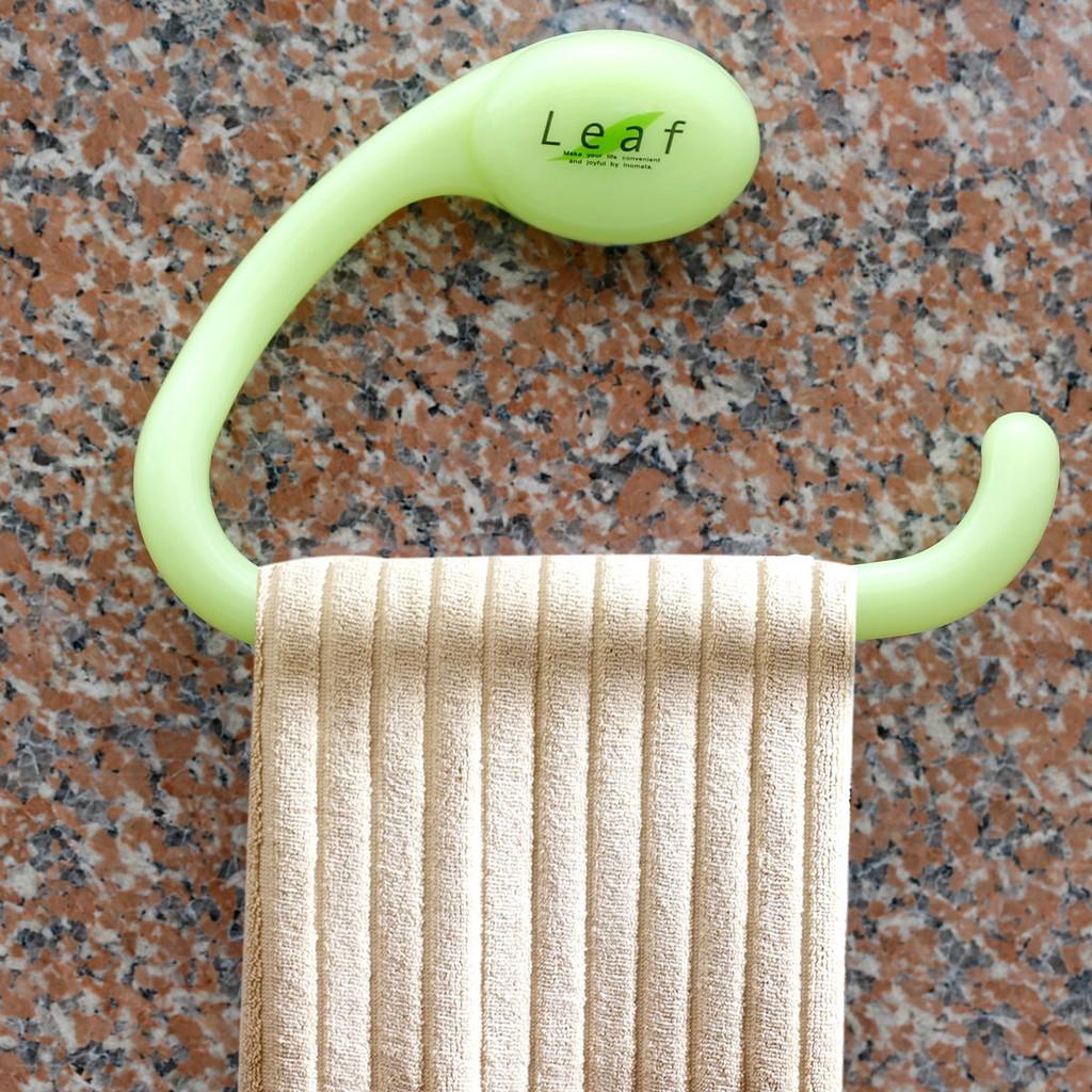 Móc treo khăn mặt hít tường Leaf No.2106 - Màu xanh lá cây