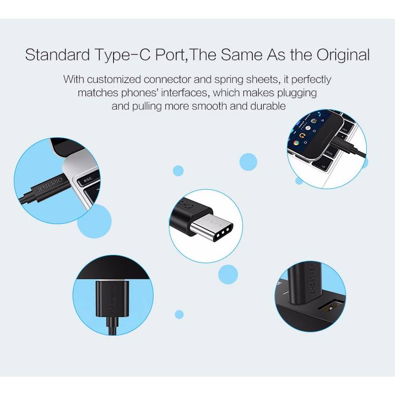 Dây cáp sạc PD Type-C hỗ trợ sạc nhanh dài 1m hiệu CHOETECH AC002 cho điện thoại / Macbook - Hàng chính hãng