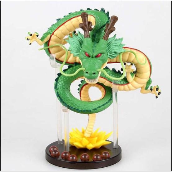 Mô hình 7 viên ngọc rồng Dragon ball rồng thiên trái đất Shenron màu đậm sắc nét rất đẹp 15cm