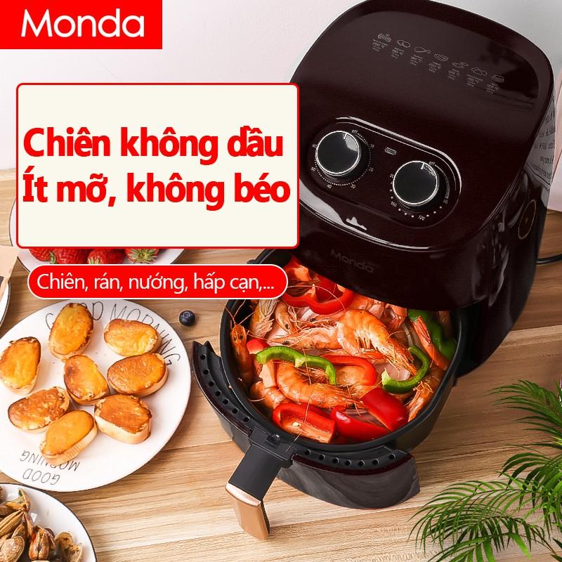 Nồi chiên không dầu MONDA 3.5L nồi điện nồi chiên rán không dầu không khói tốt cho sức khỏe EP135* vinhthuan.shop