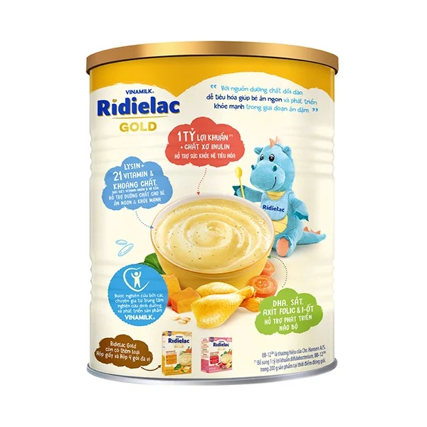 BỘT ĂN DẶM RIDIELAC GOLD GÀ RAU CỦ - 350G