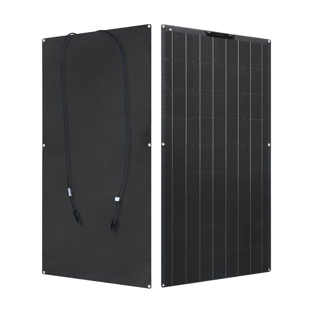 Bảng điều khiển năng lượng mặt trời linh hoạt 12 v 600w bộ hoàn chỉnh pin mặt trời đơn tinh thể cho xe gia đình cắm trại thuyền 1000w 110v 220v không thấm nước Màu sắc: 300w bộ màu trắng