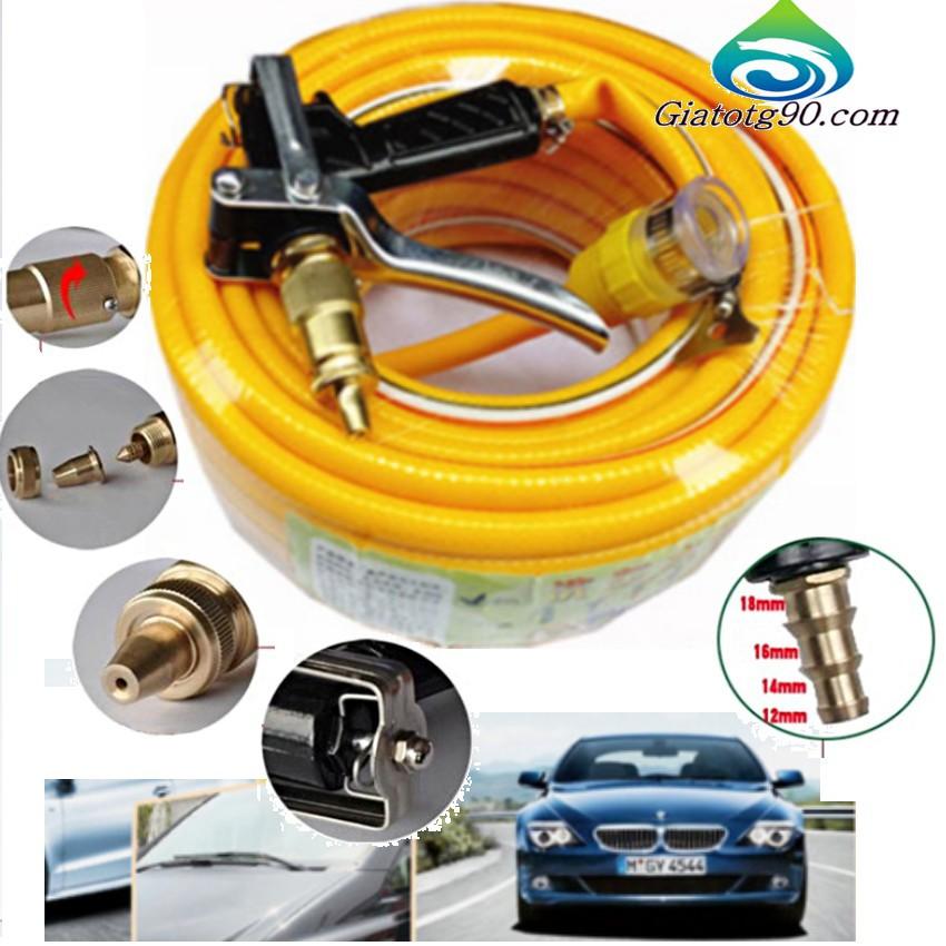 Bộ dây và vòi xịt rửa xe ô tô tăng áp lực nước loại 10m 206400