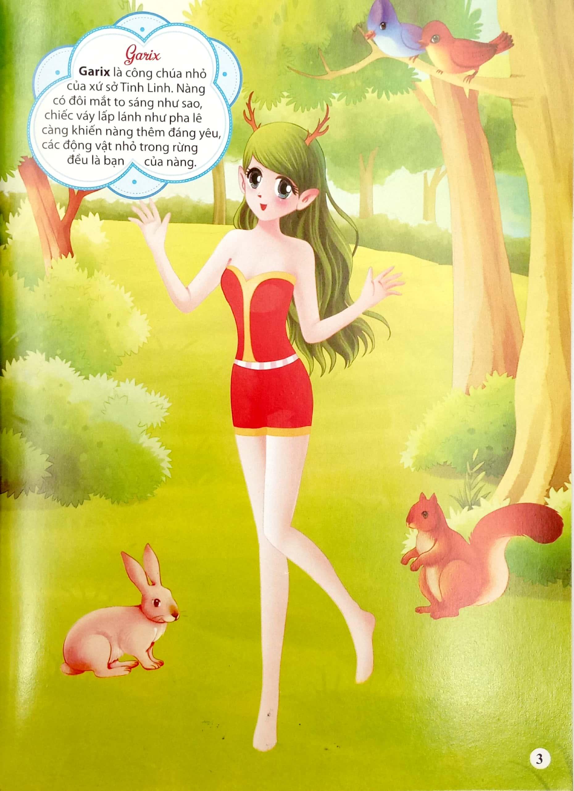 368 Bóc Dán Sticker - Hình Dán Trang Phục Công Chúa - Quyển 10 - Ngọt Ngào