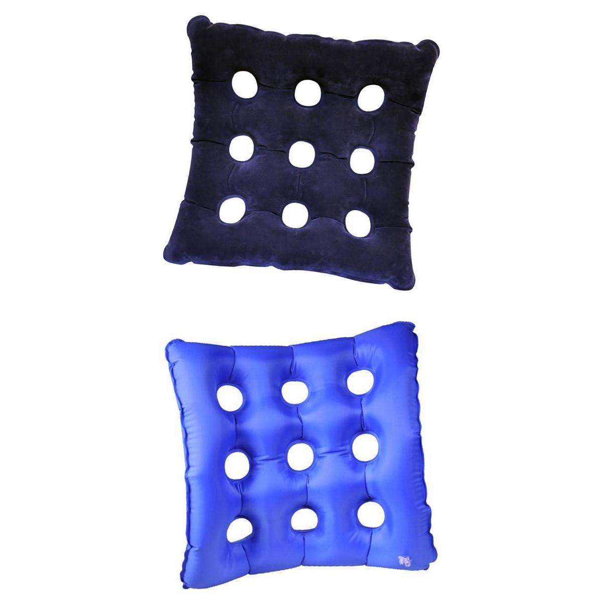 2 Pieces Inflatable Wheel Chair Car Seat Cushion Breathable Bed Sores Pillow
