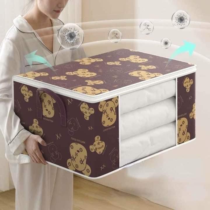 Túi đựng chăn gấu 75 lít có khoá kéo