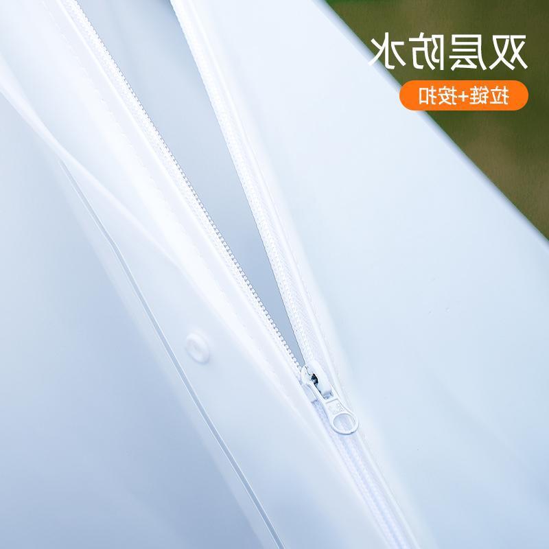 Đảm bảo chất lượng áo mưa phần dài toàn thân thời trang trong suốt cưỡi nam nữ học sinh đơn xe điện poncho pin xe đạp người lớn