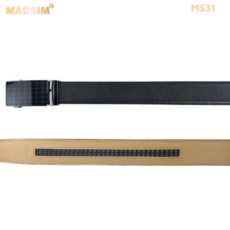 Thắt lưng nam -Dây nịt nam da thật cao cấp nhãn hiệu Macsim MS31