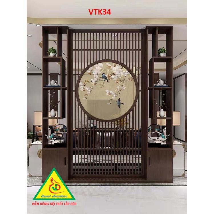 Vách ngăn tủ kệ VNK9- Nội thất lắp ráp Viendong Adv