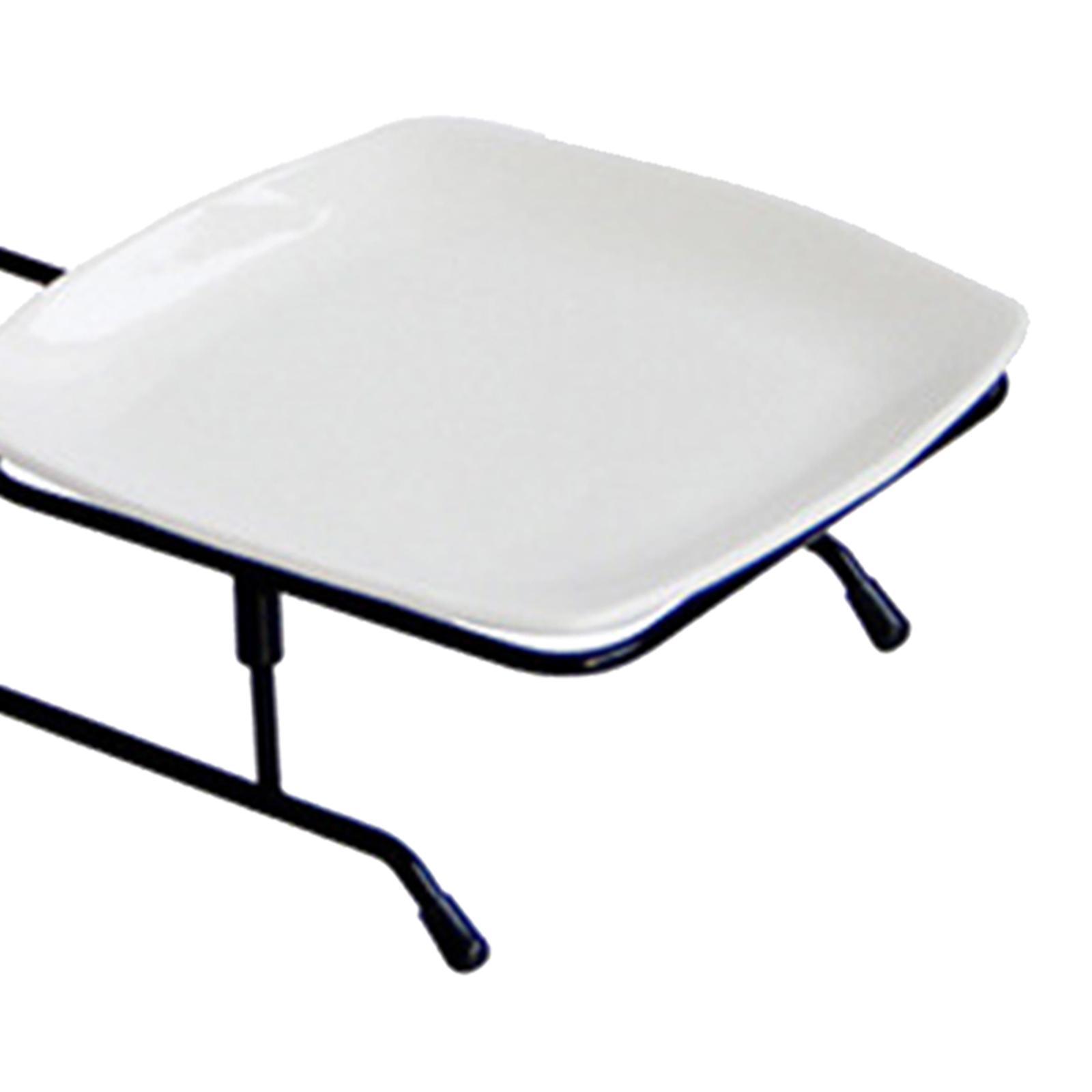 2 Tier Serving Stand Snack Display Tray Fruit Tray for Home Decor White