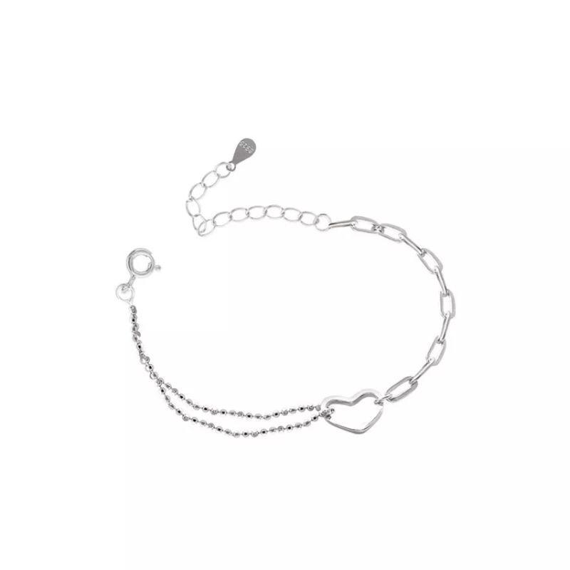 Lắc tay bi bạc phối xích  YN JEWELRY