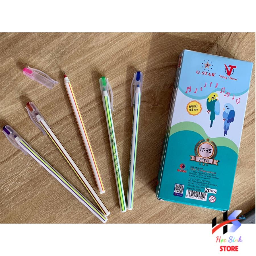 Bút viết bi Ấn Độ mực xanh ngòi 0.5mm Gstar IT-35